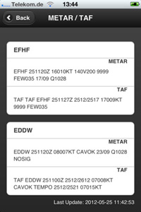 Blitzplan App - METAR/TAF