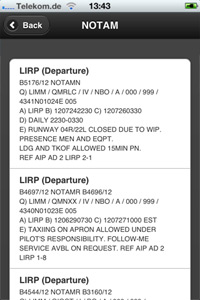 Blitzplan App - NOTAM