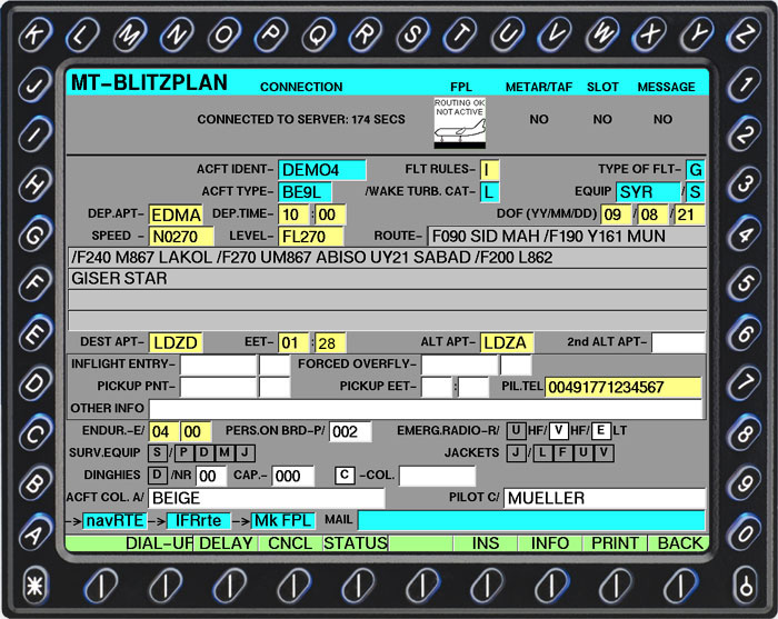 Instant FlightPlan Activation