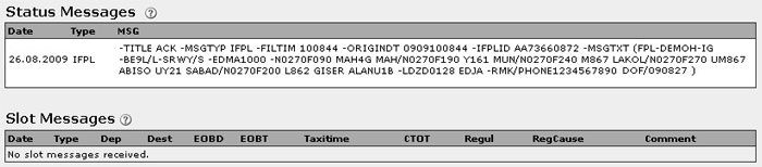 Slot/CFMU - Flightplan Documentation MT BlitzPlan